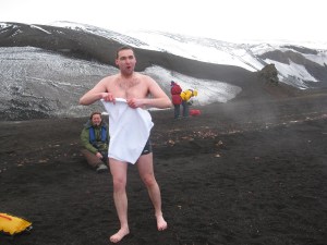 Kąpiel na Antarktydzie